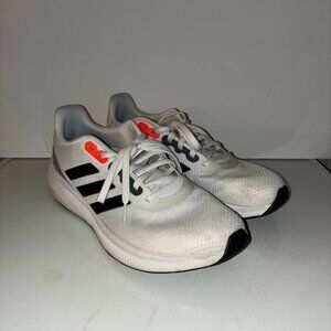Adidas Run Falcon 3.0 Low White Solar Red Cloudform - HP7543 - Size 10.5
